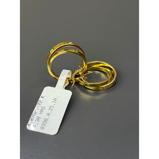 Cartier 22 Ayar Küpe